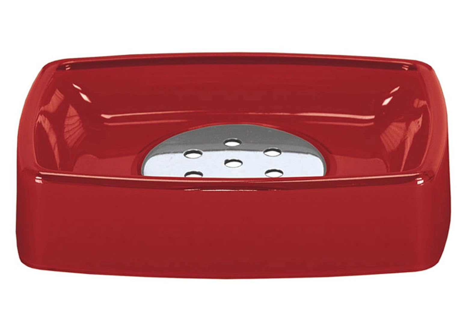 Red Automatic Soap Dispenser - Touchless Hand Soap Dispenser for Bathroom & Kitchen, 4004478215252 - Perfect for Home, Office, and Public Restrooms