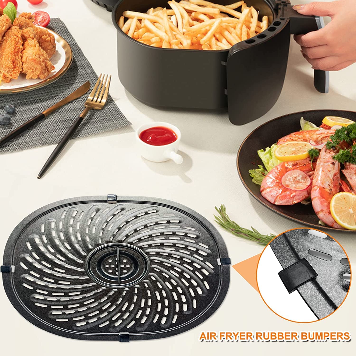 PowerXL Vortex 7 QT Air Fryer Replacement Grill Pan - 10.1