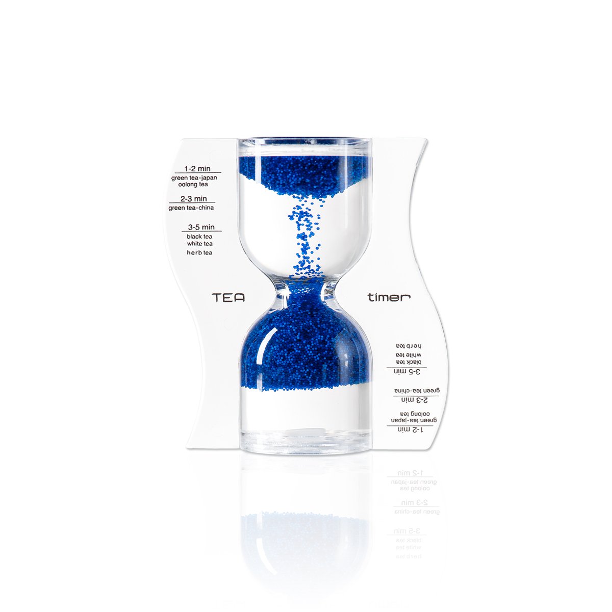 Premium Tea Timer with Reverse Granulate Flow - Blue Sand Hourglass for Perfect Brewing | Ideal for Loose Leaf Tea, Herbal Infusions & Coffee | Kitchen, Office & Meditation Essential
