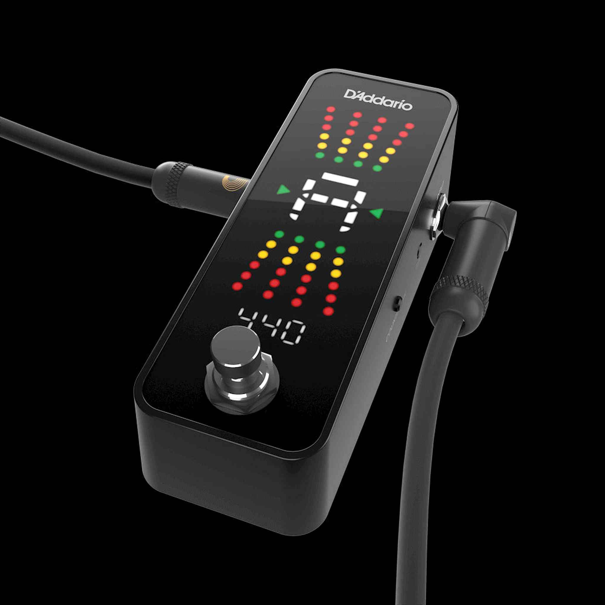 D'Addario Chromatic Pedal Tuner Plus - Professional Guitar/Bass Tuner Pedal for Precise Tuning - Perfect for Live Performances & Studio Recording