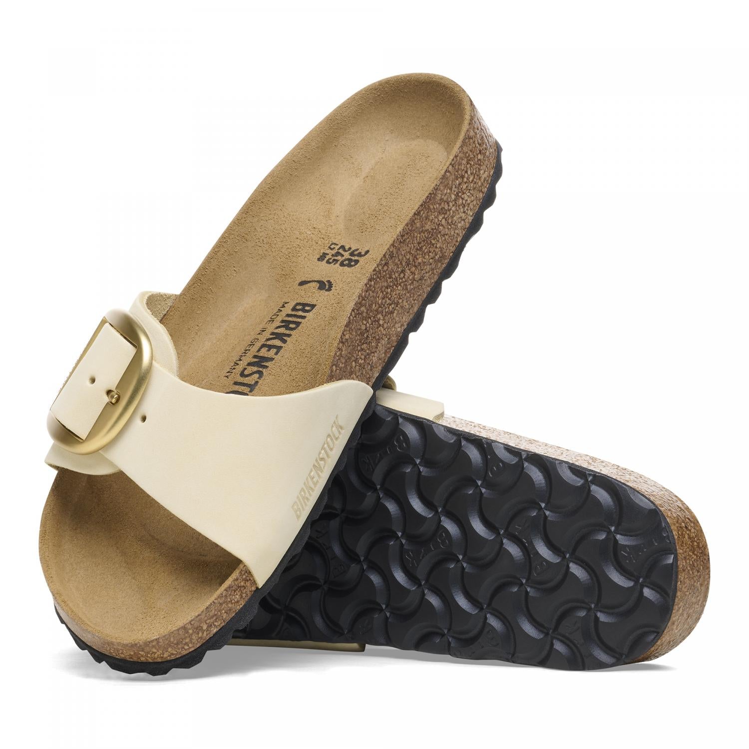 Madrid Big Buckle Sandals for Women - Comfortable Summer Slide Sandals with Adjustable Buckle | Perfect for Beach, Vacation & Casual Outfits