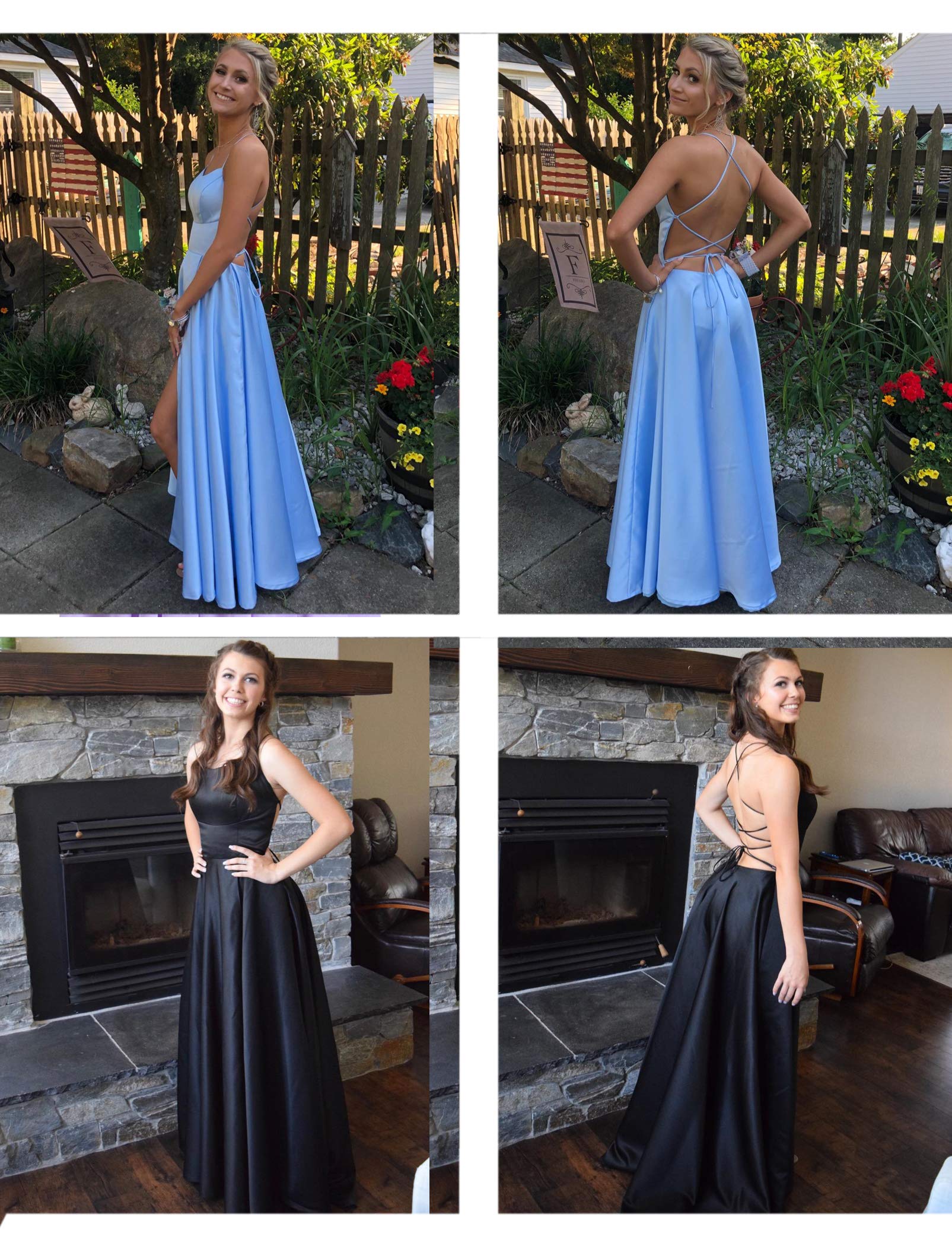 Elegant Strapless Side Split Long Prom Dress with Pockets - Formal Evening Gown for Homecoming, Wedding & Special Occasions