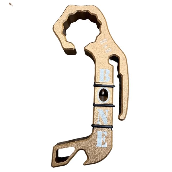 Bone Opener EDC Keychain Multitool - Serialized Collector's Edition | Compact Survival Tool for Outdoor Adventures, Camping & Everyday Carry