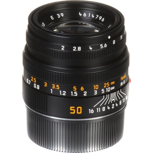 Leica Summicron M 50mm f/2.0 Manual Focus Prime Lens for Leica M Mount Cameras - Black | Perfect for Street Photography, Portraits & Low Light Shooting