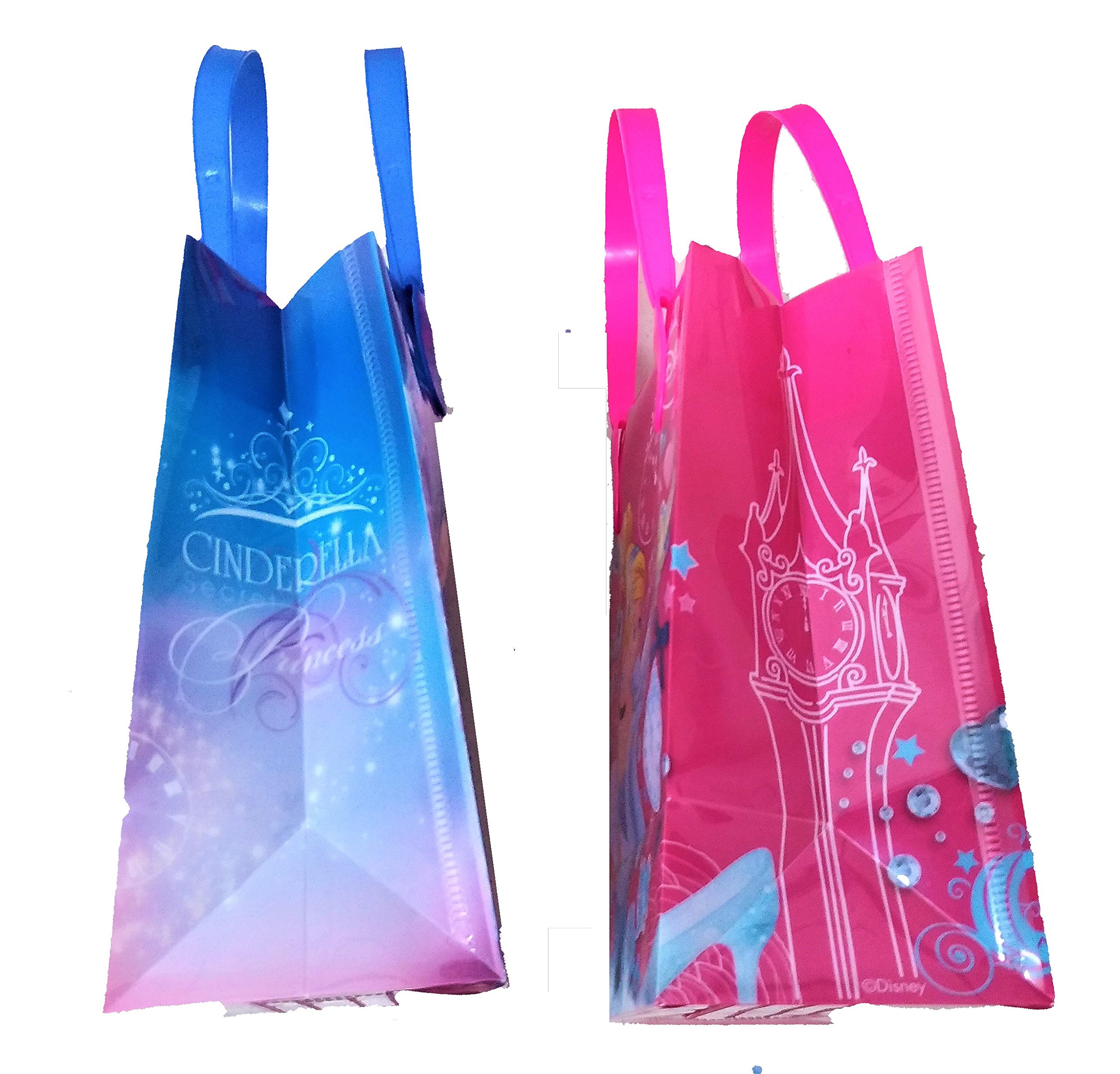 Disney Cinderella Licensed Reusable Party Favor Bags - 12 Pack Small Gift Bags for Birthday Parties, Baby Showers & Wedding Favors - Official Disney Merchandise