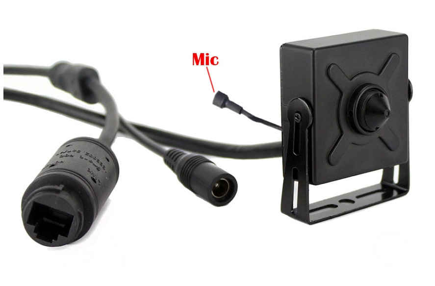4MP Pinhole IP Security Camera with 75° Viewing Angle, 3.7mm Lens, PoE & Built-in Microphone - Ideal for Home, Office & Business Surveillance