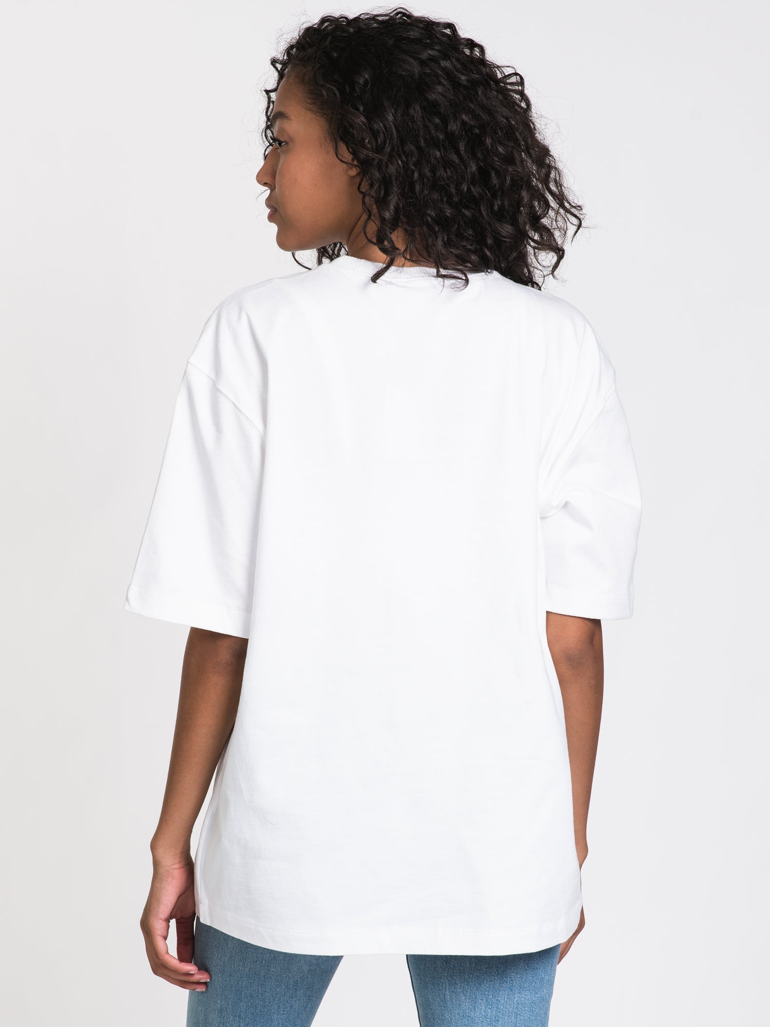 Adidas Cropped Logo Boyfriend Tee - Women's Casual Short Sleeve T-Shirt for Streetwear & Summer Outfits | Clearance Sale