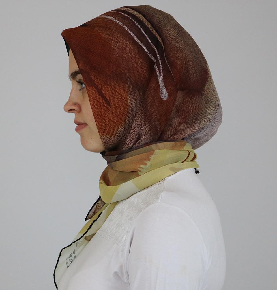 Aker 'Angel' Chiffon Square Hijab Scarf 7234 911 - Lightweight Muslim Headscarf for Women, Breathable Fashion Accessory - Perfect for Daily Wear, Prayer, and Special Occasions