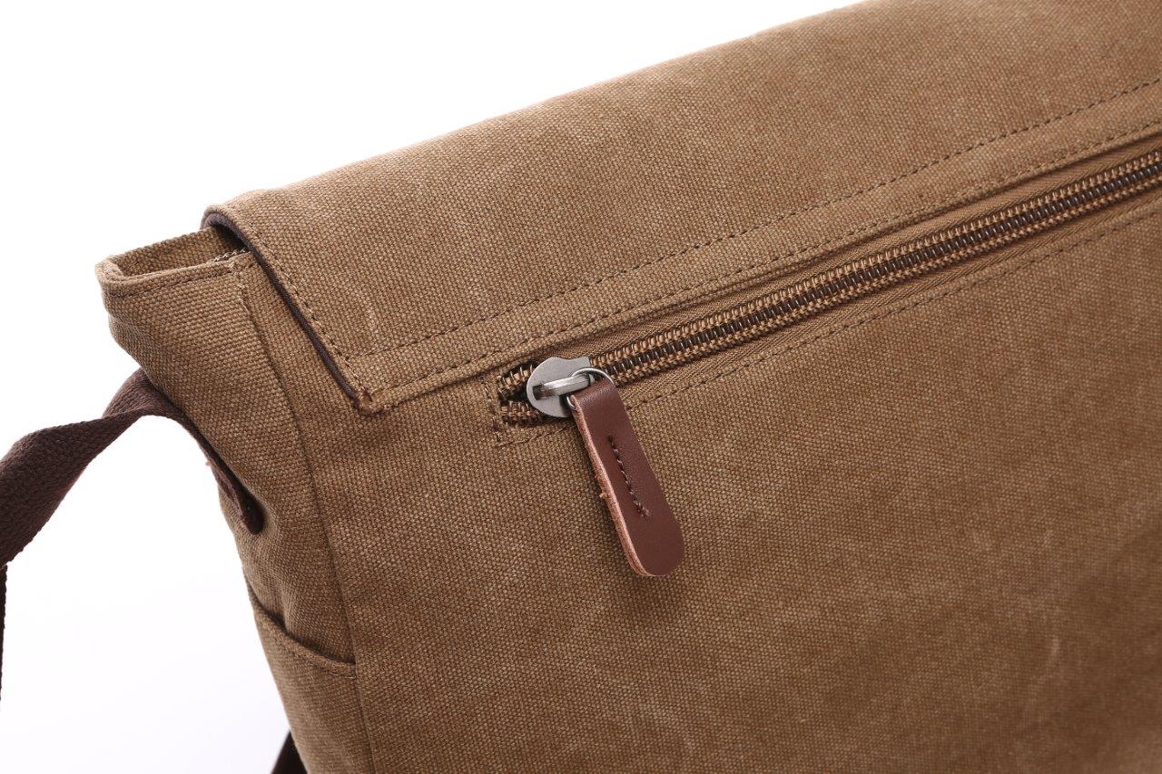 Stylish & Durable Crosstown Canvas Messenger Bag for Men & Women - Perfect for Work, School & Travel - Water-Resistant & Spacious Design