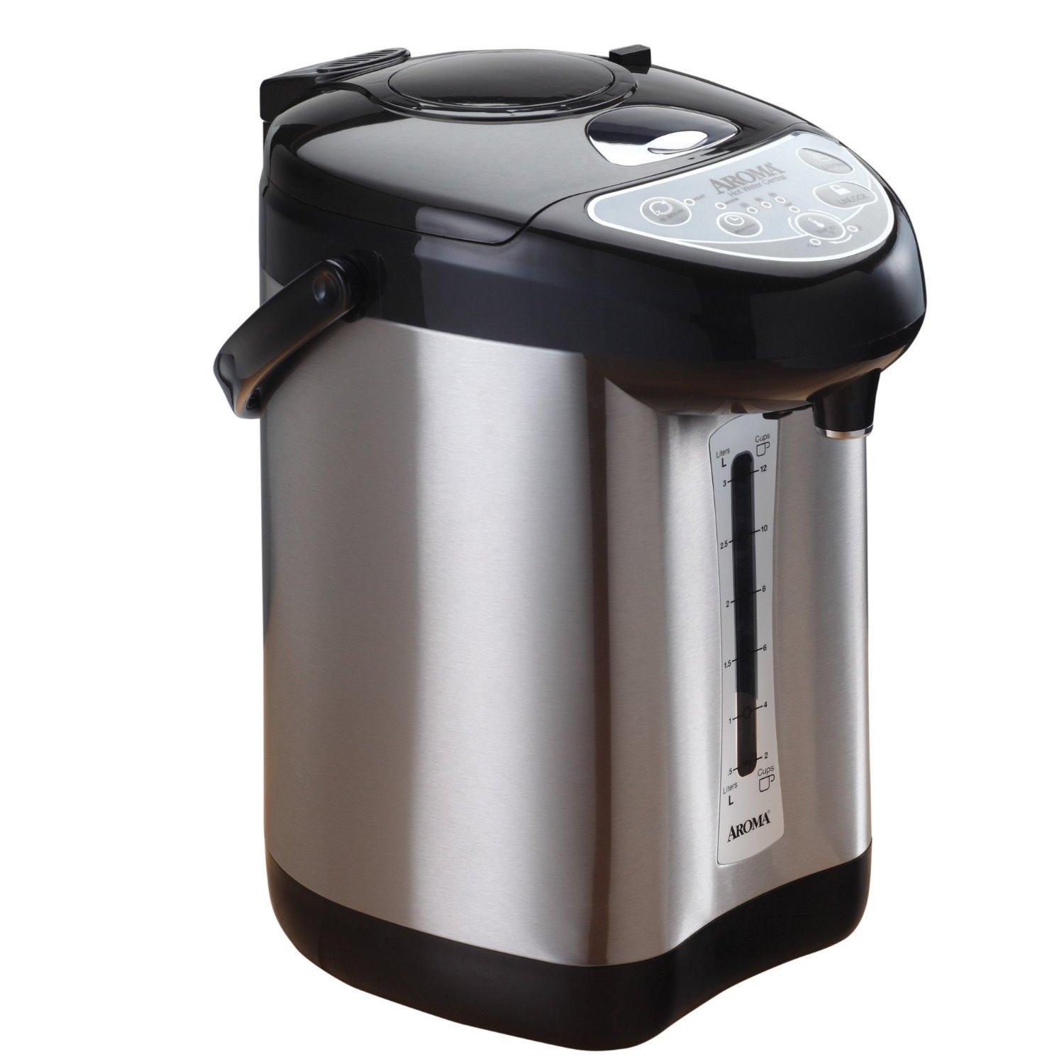 Aroma Housewares 4-Quart Stainless Steel Hot Water Dispenser & Air Pot - Fast Heating Electric Kettle for Coffee, Tea, Office & Home Use