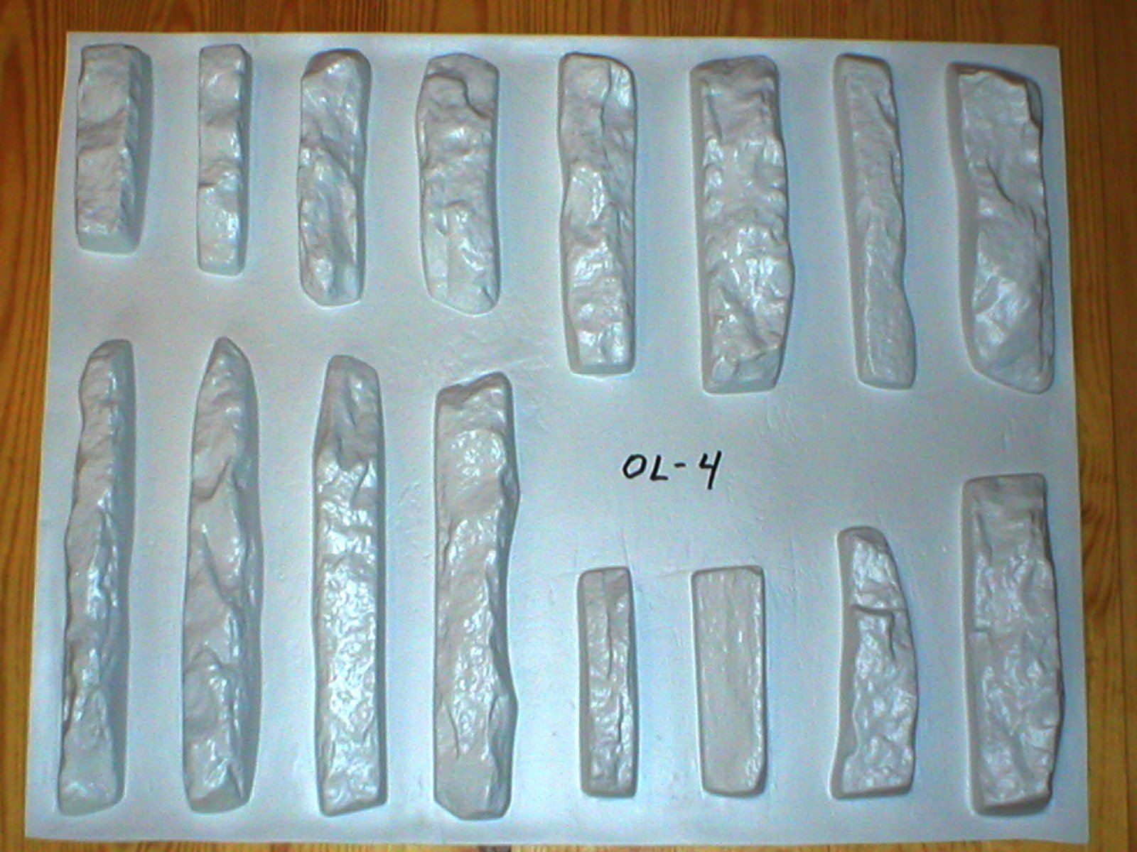 24-Piece Dry Stack Ledgestone Rock Mold Set ODL-05 - DIY Concrete Stone Molds for Landscaping, Garden Walls & Home Decor Projects