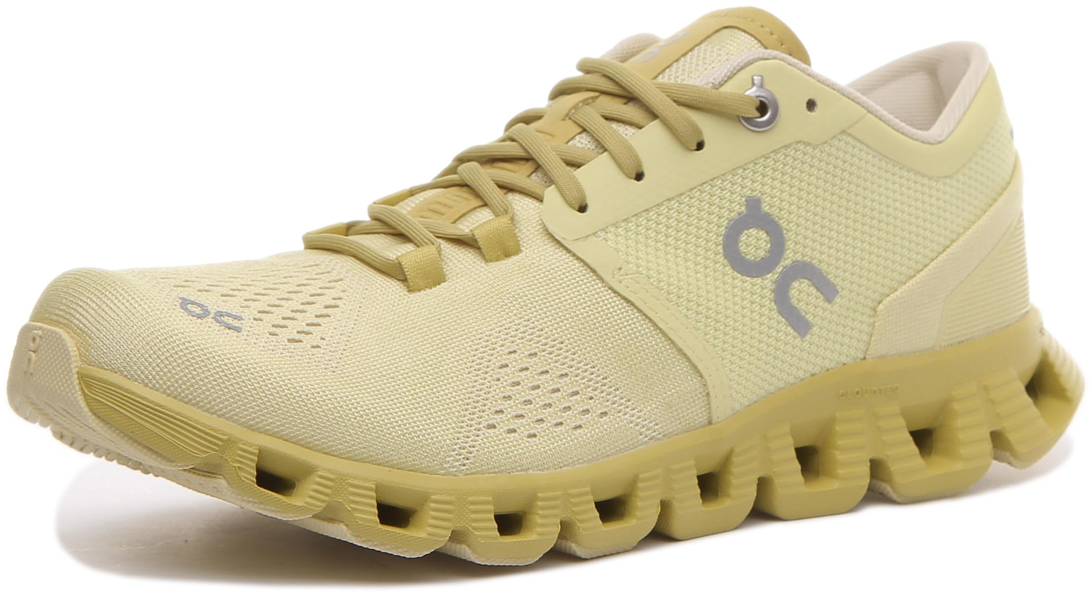 ON Women's Cloud X Running Sneakers - Lightweight & Comfortable for Jogging, Walking & Gym - Glade/Citron Yellow - Size 6 US Medium - Perfect for Outdoor Activities & Casual Wear