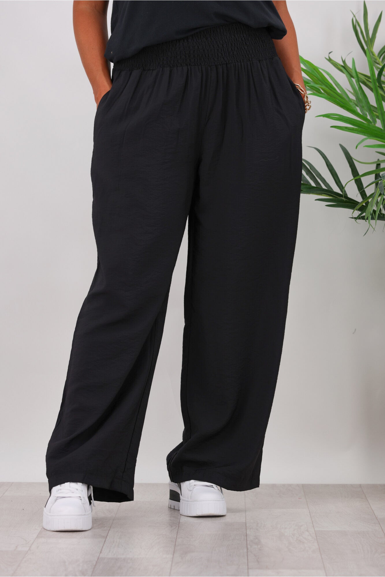 Betty Basics Justine Women's Black Stretch Pants - Comfortable & Stylish for Work, Travel & Everyday Wear