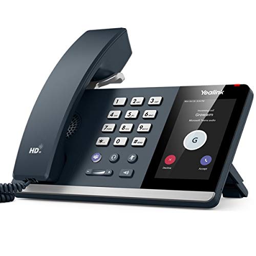Yealink MP54-SFB IP Phone - Affordable Business VoIP Phone with HD Audio, Call Forwarding & 3-Way Conferencing | Perfect for Office, Remote Work & Skype for Business Integration