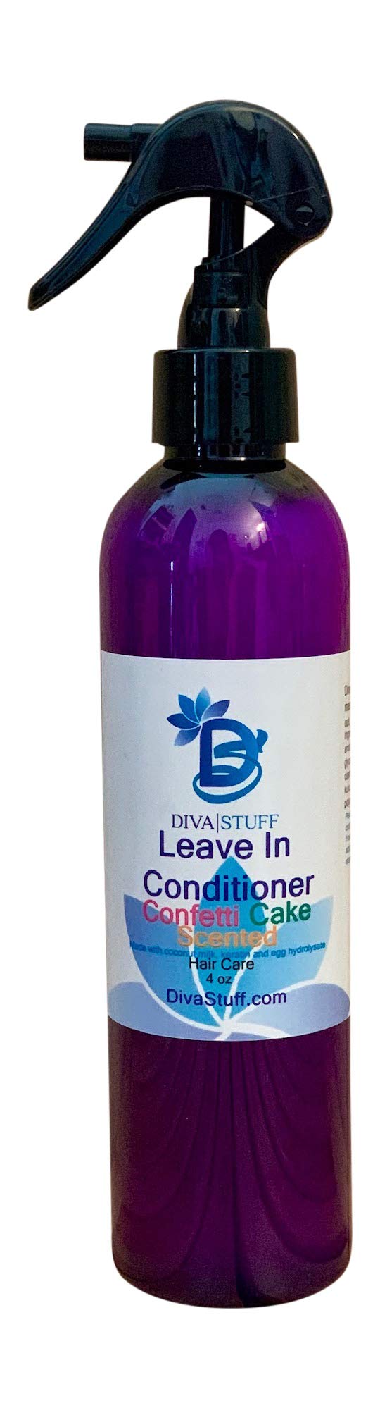 Confetti Cake Scented Leave-In Hair Conditioner with Coconut Milk, Keratin & Egg Hydrolysate - 8oz for Soft, Nourished Hair - Perfect for Daily Use, Styling & Damaged Hair Repair