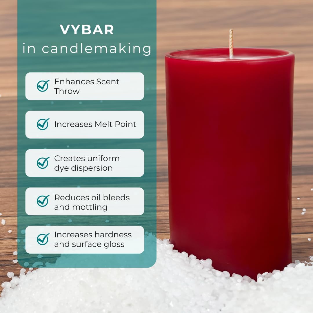 Vybar 103 Wax Additive for Candle Making - 1 lb Candle Wax Modifier Enhances Pillar, Votive & Molded Candles | Premium Candle Making Supplies for Home Decor, Gifts & Aromatherapy