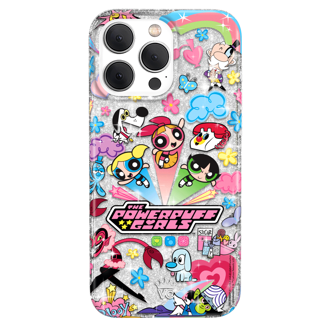 The Powerpuff Girls Girl Power iPhone Case - Cute Cartoon Character Phone Cover for iPhone 13/12/11/X/8/7 - Perfect for Fans, Kids, and Gift Giving - Durable Protection for School, Work, and Everyday Use