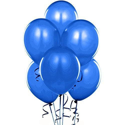 PMU Balloons 11 Inch Royal Blue Latex Balloons - Pack of 100 for Birthday Parties, Baby Showers & Wedding Decorations | Premium Quality Party Balloons for Events & Celebrations