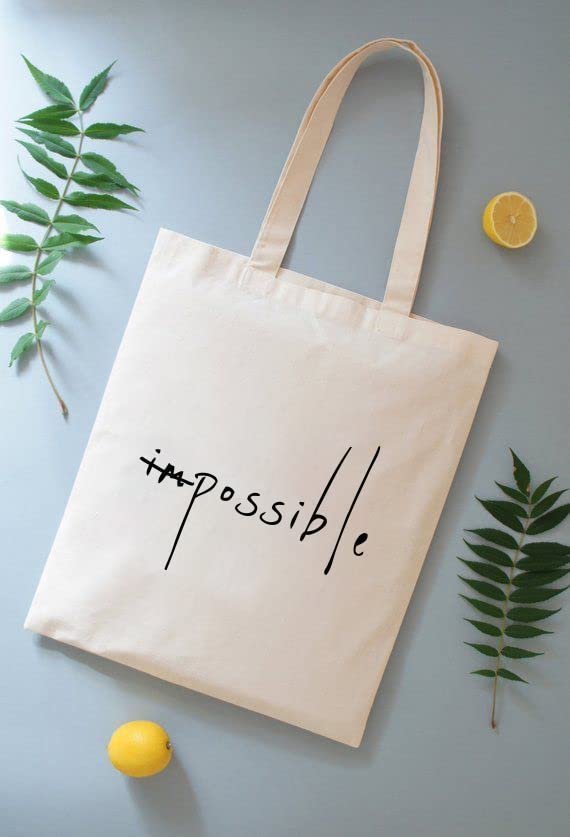 Stylish Canvas Tote Bag for Women - Trendy Printed Reusable Eco-Friendly Cotton Shopping Bag - Perfect for Grocery, Books, Beach & Daily Use