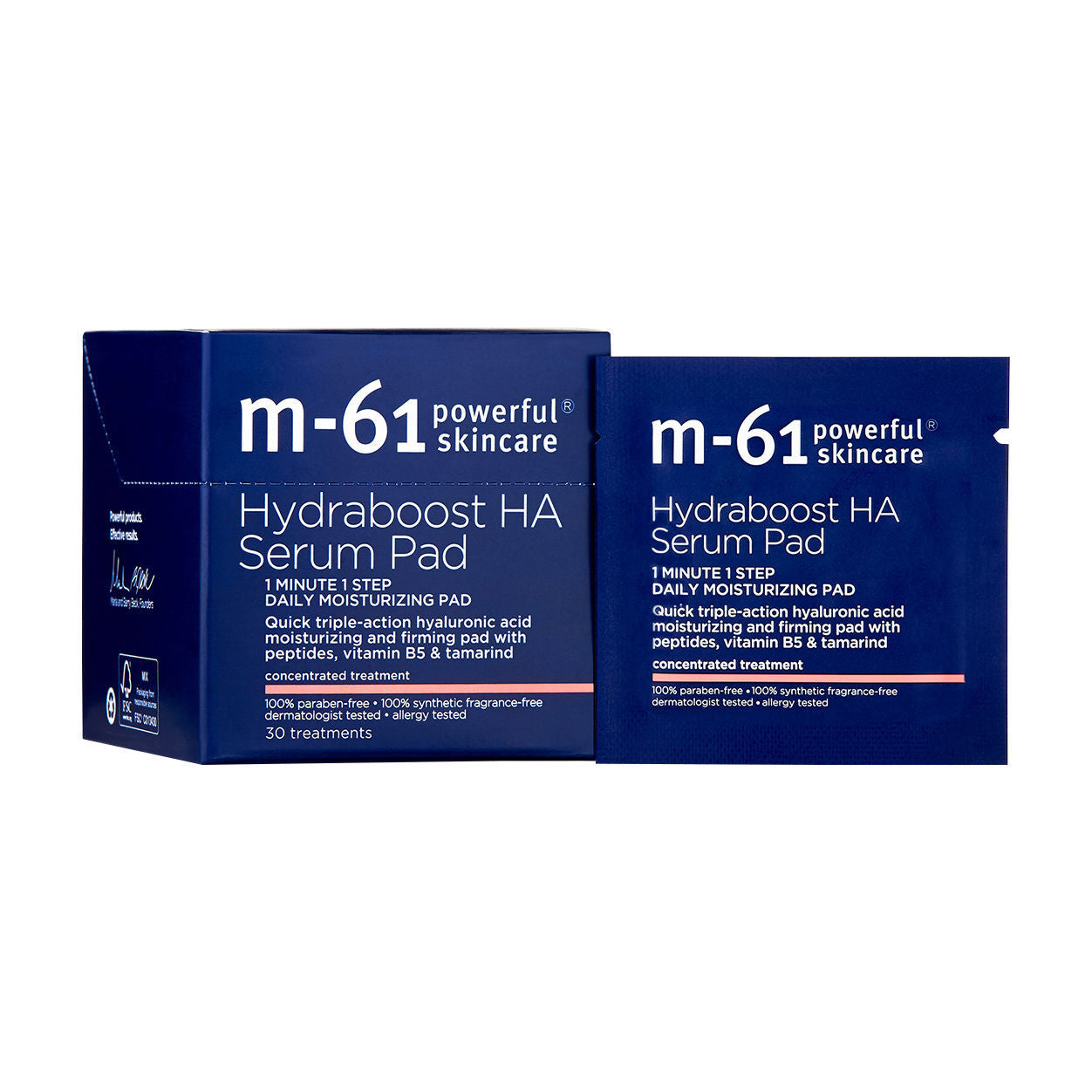 Hydraboost HA Serum Pads - Hydrating Facial Sheet Masks with Hyaluronic Acid for Dry Skin - Perfect for Daily Skincare & Spa Nights