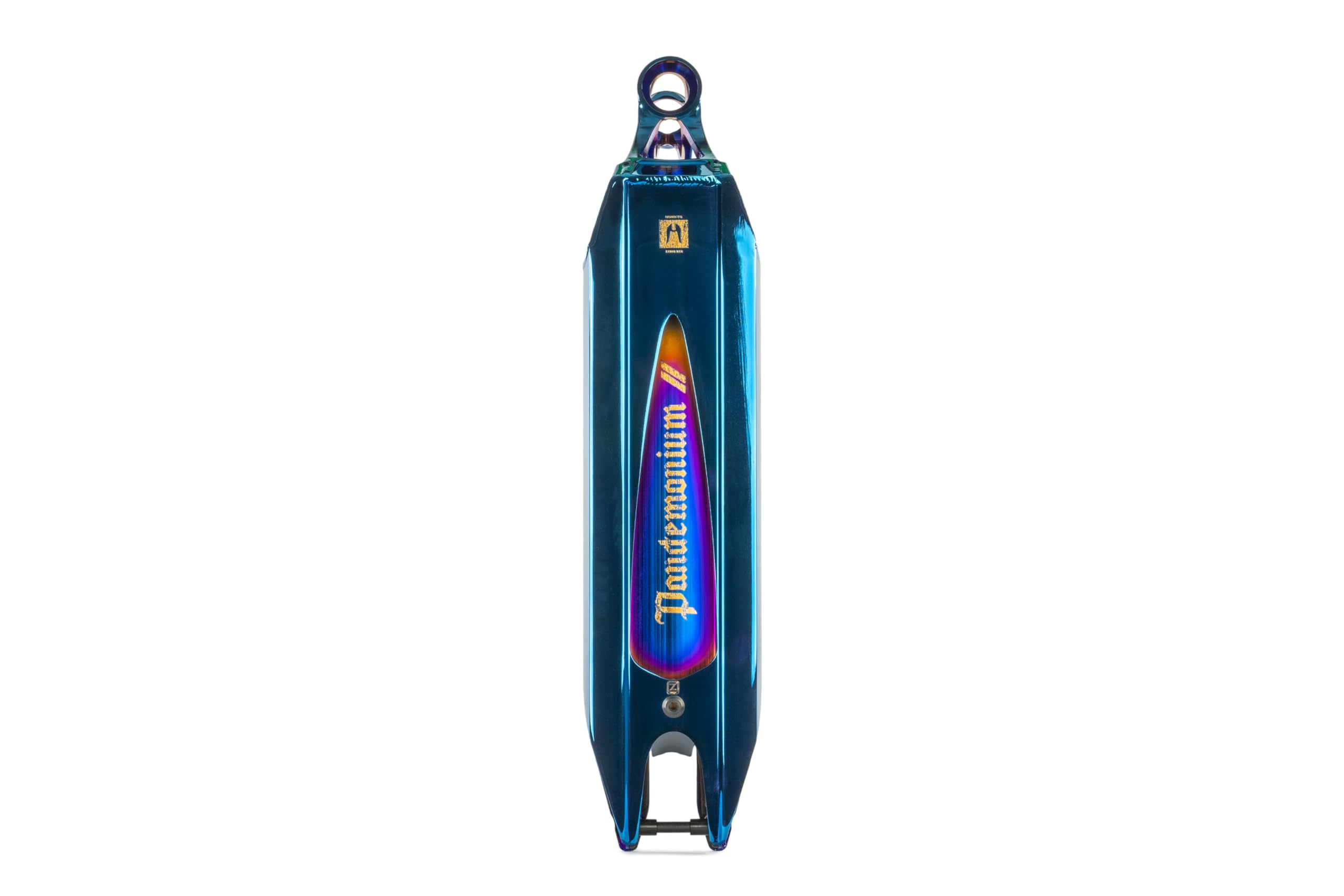 Ethic Pandemonium V2 Skateboard Deck - Chrome Blue Finish - 19.7