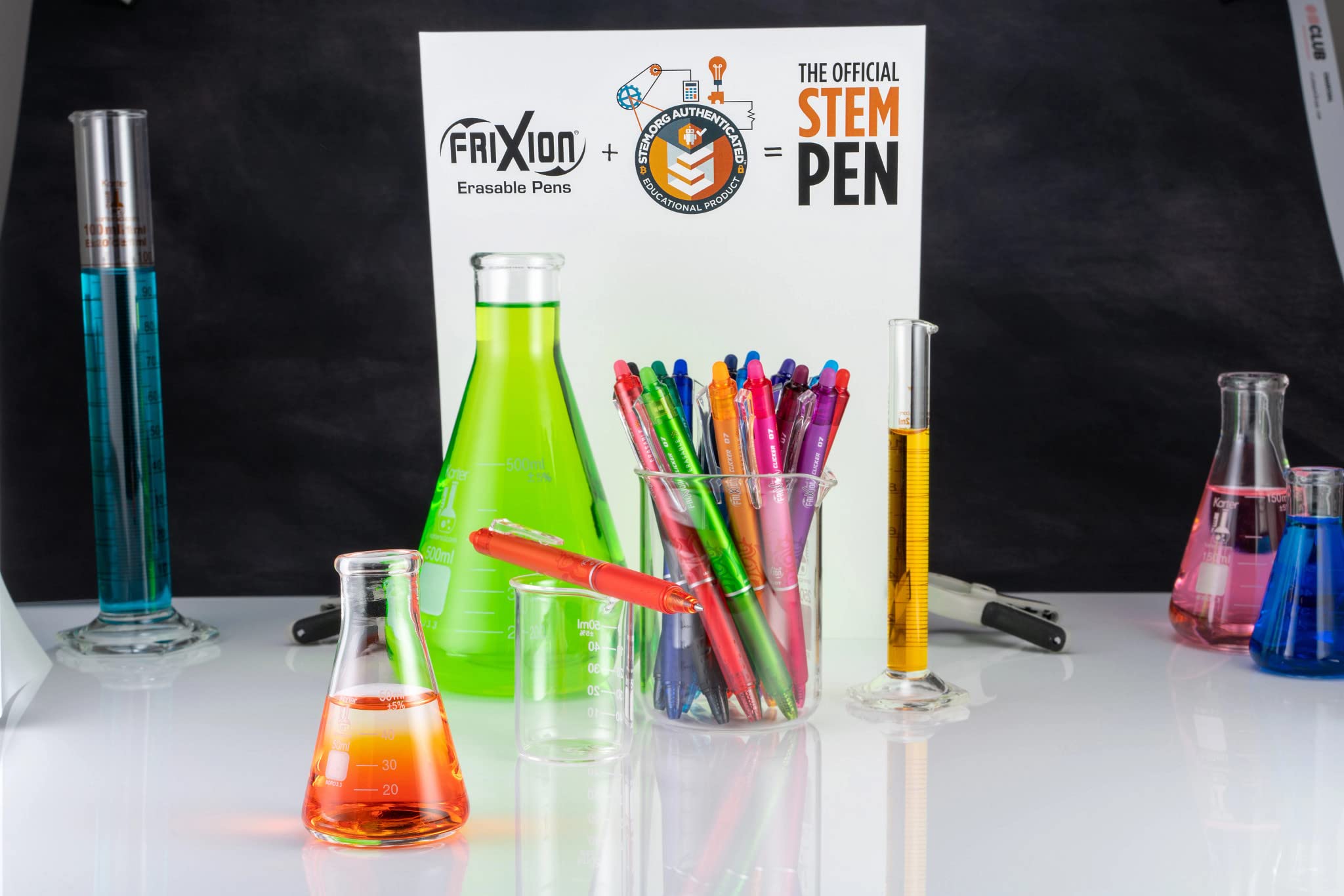 Pilot FriXion Clicker Erasable Gel Pens 0.7mm Fine Point - 36 Pack (Black, Blue, Red) - Smooth Writing for School, Office & Note Taking