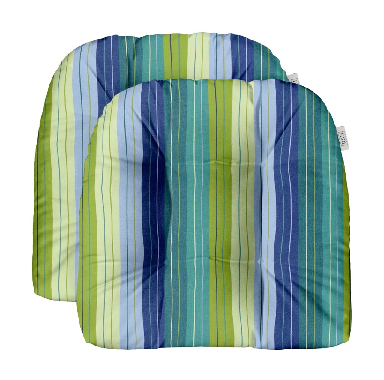 RSH DECOR: Sunbrella Tufted Wicker U-Shape Outdoor Cushions Set of 2 - 19