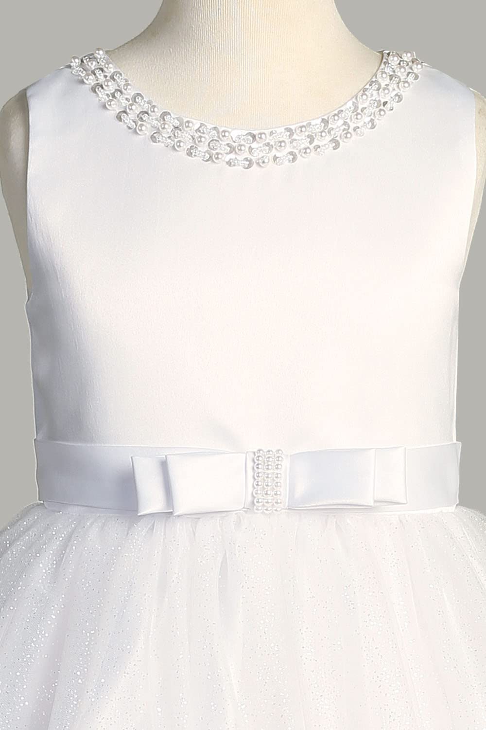 Pink Princess First Communion Dresses for Girls 7-16 | 1st Holy White Dress Plus Size | Perfect for Church Ceremonies & Special Occasions