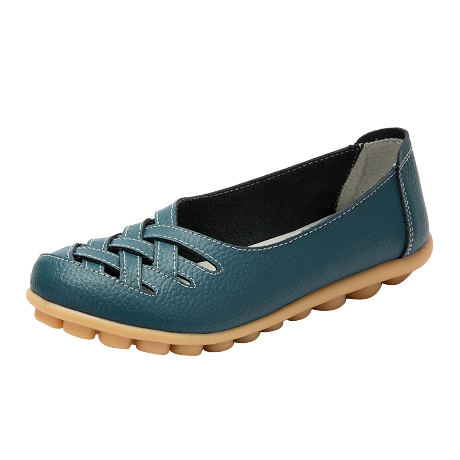 Thyone Women's Slip-On Loafers - Comfortable Casual Flat Shoes for Walking, Driving & Everyday Wear | Lightweight & Breathable Women's Shoes for Work, Travel & Outings