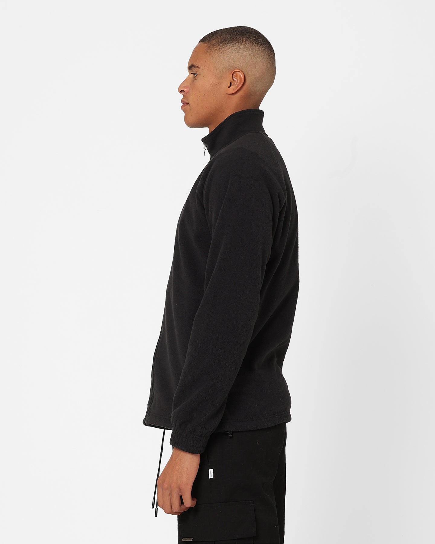 Adidas Adicolor Trefoil Teddy Fleece Jacket - Black | Men's Casual Warm Winter Coat for Outdoor Activities & Streetwear Fashion