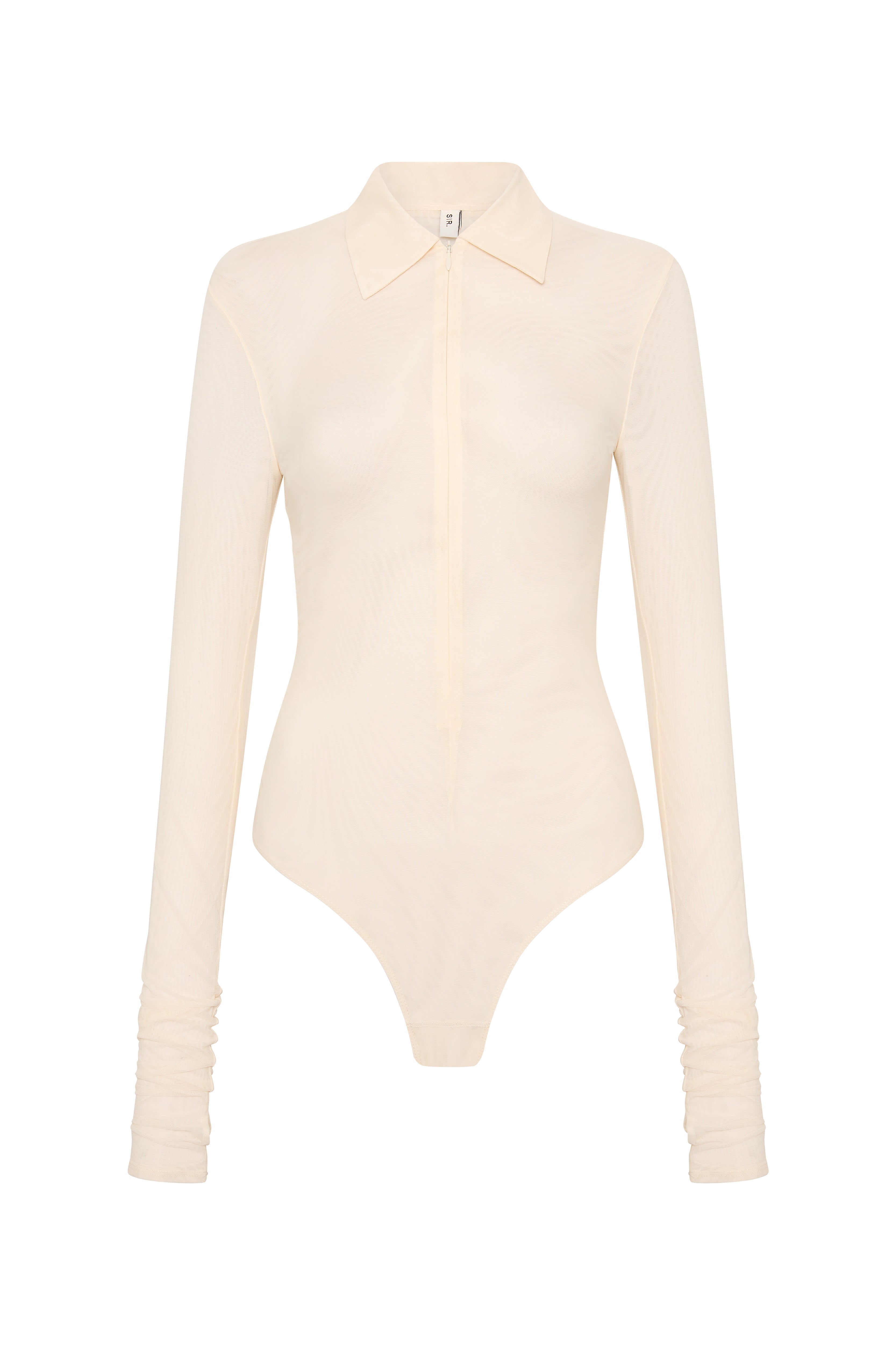 Jacques Mesh Zip Bodysuit - Sexy Lingerie Bodysuit for Women, Stretchable Mesh Fabric with Front Zipper Design - Perfect for Date Night, Boudoir Photography & Special Occasions
