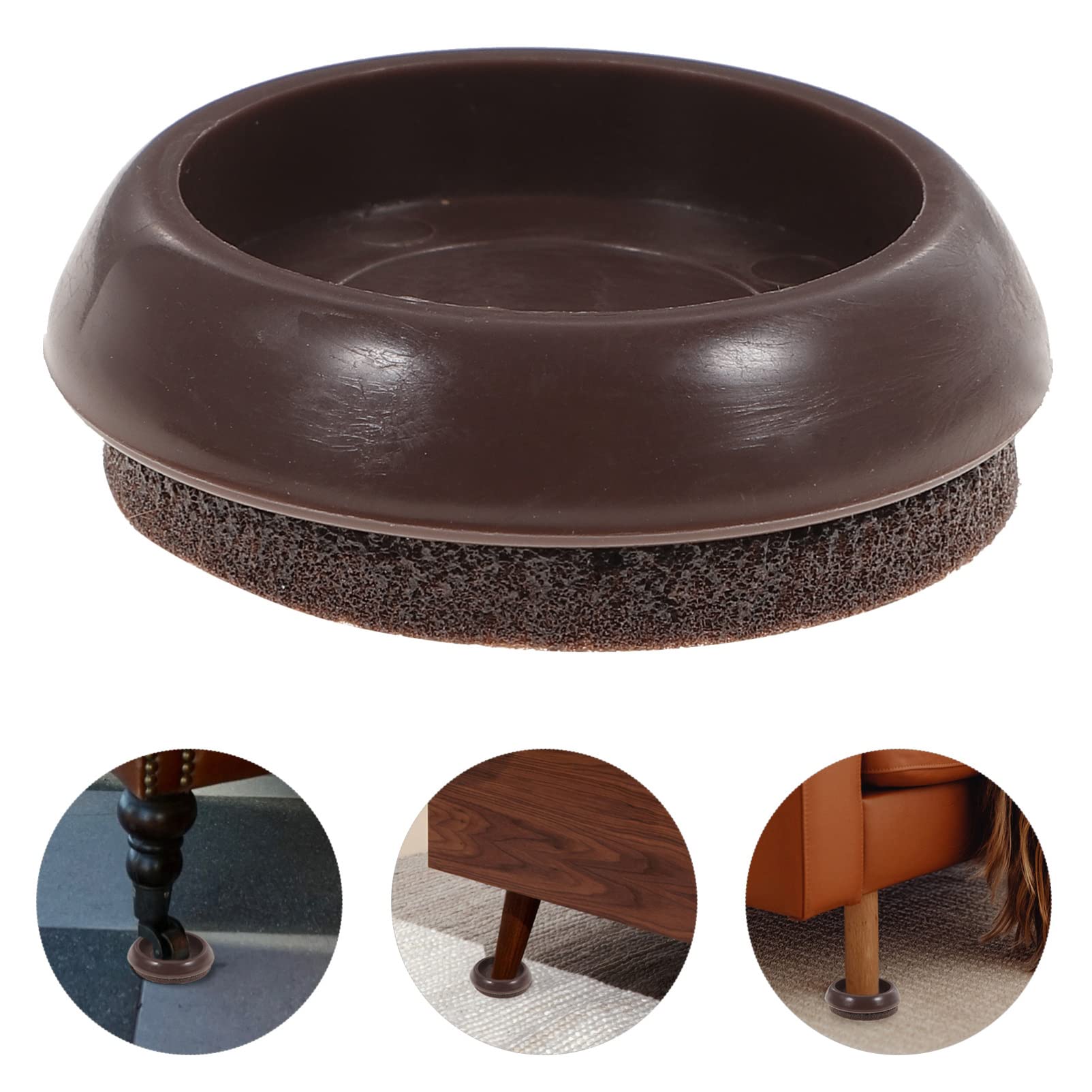 10-Pack Non-Slip Furniture Caster Cups - Heavy Duty Wheel Stoppers for Hardwood Floors, Chair & Sofa Leg Protectors - Perfect for Office Chairs, Rolling Desks & Home Furniture to Prevent Scratches & Damage