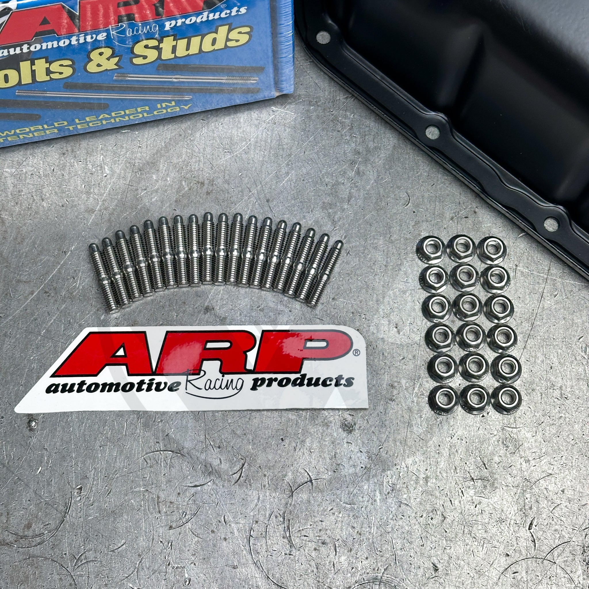 ARP Oil Pan Studs with Stainless Steel Nuts - Compatible with Honda B Series Engines - Easy Installation for Oil Pan Replacement - Perfect for Engine Repair & Performance Upgrades