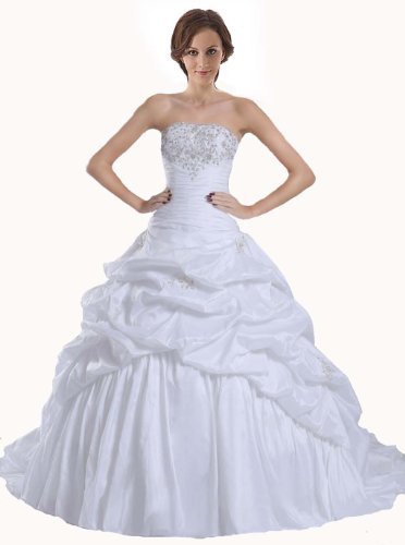 FairOnly New White Bride Wedding Dress - Size XS | Elegant A-Line Gown for Church Ceremony, Beach Wedding & Formal Events