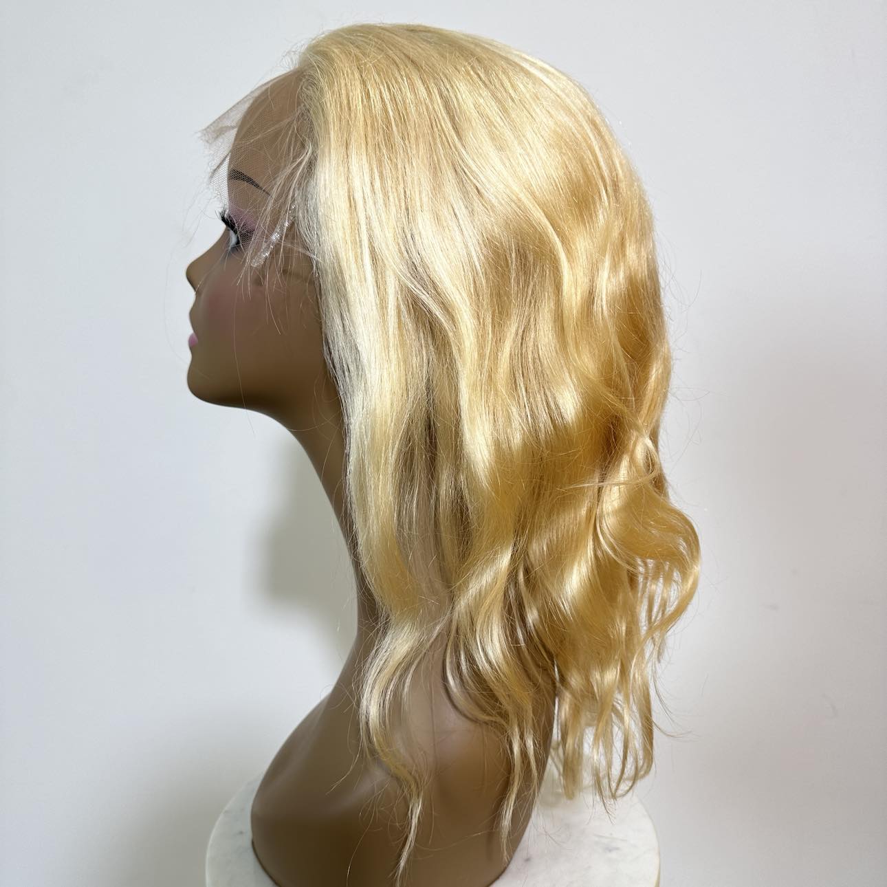 Natural Blonde Body Wave Mono Lace Front Wig - Medical Grade PU Skin Base - Breathable & Comfortable for Daily Wear | Perfect for Hair Loss, Cancer Patients, Cosplay & Fashion Styling