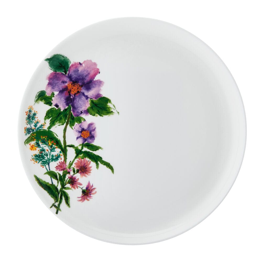 Garden of Petals 12-Piece Dinnerware Set - Porcelain Tableware Service for 4, Elegant Dinner Plates, Salad Plates, Bowls & Mugs - Perfect for Family Dinners, Holiday Entertaining & Restaurant-Style Dining