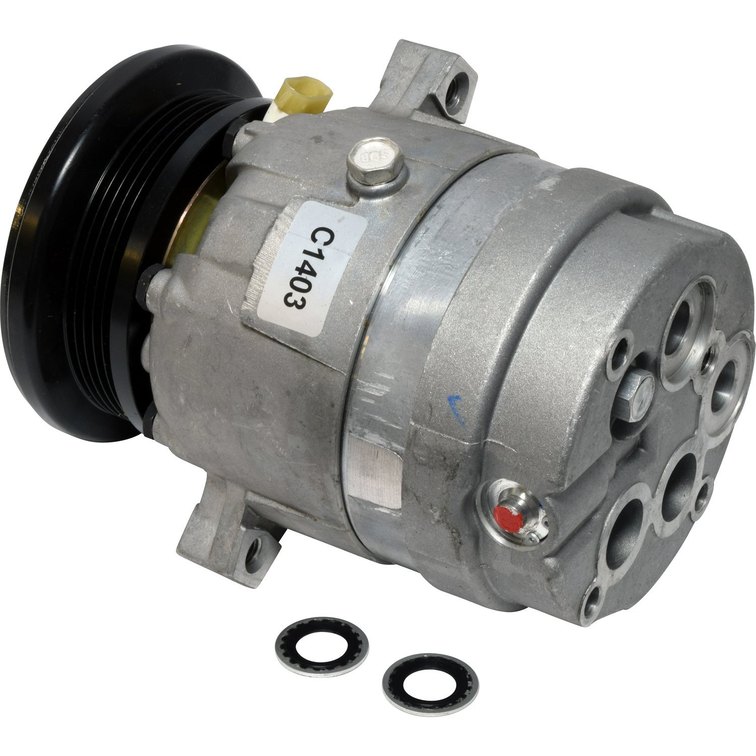 UAC CO 20339C AC Compressor for Car Air Conditioning System - Replacement for Ford, Chevy, Dodge Vehicles - Perfect for Summer Cooling & Auto Repair Shops