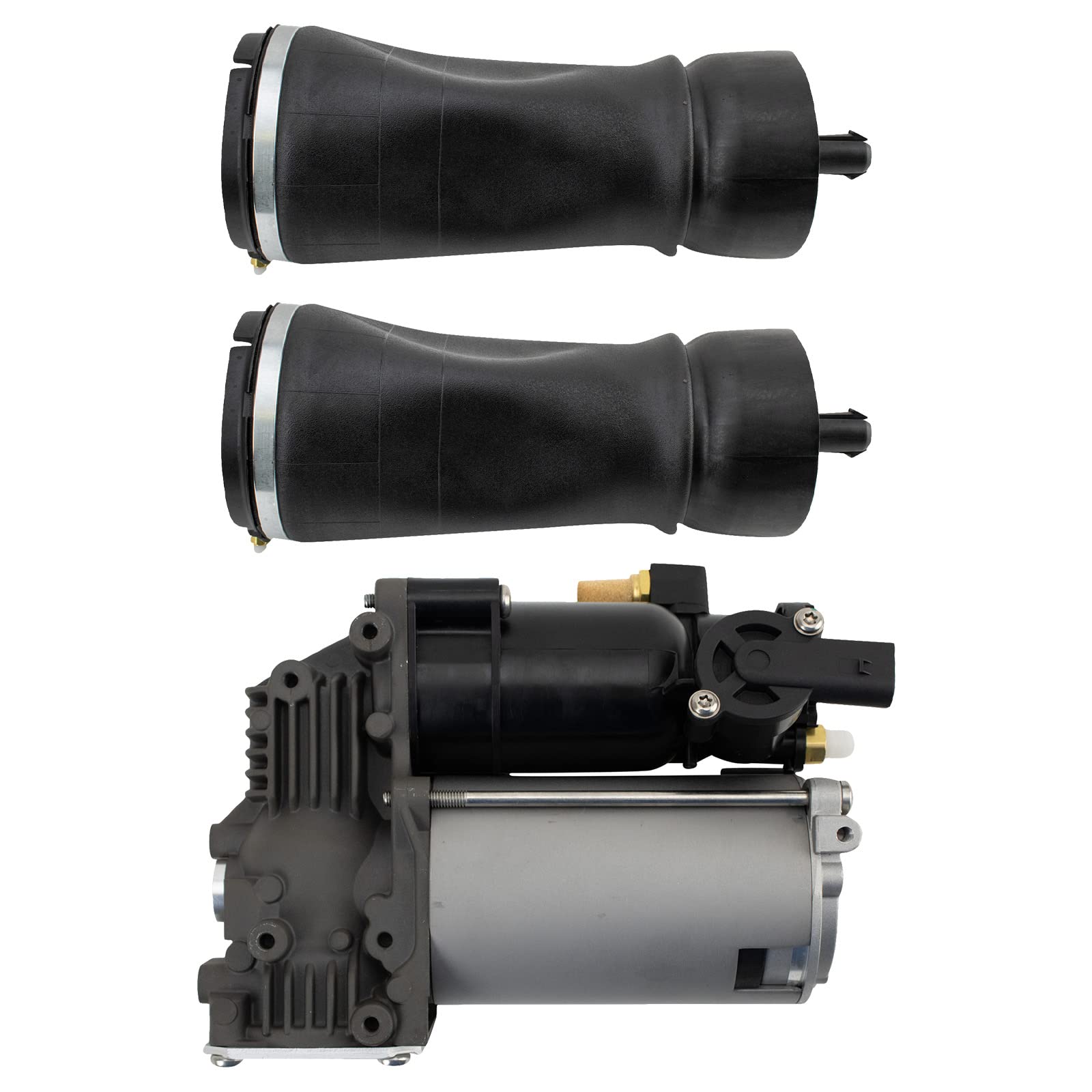 TRQ Rear Air Suspension Kit - Compatible with 2014-2021 Land Rover Range Rover | Air Ride Suspension Compressor & Air Spring Replacement | Off-Road Adventure & Luxury Ride Upgrade