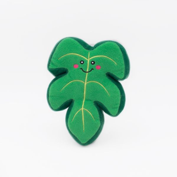 Squeakie Pattiez Plush Monstera Leaf Dog Toy - Cute & Durable Chew Toy for Small & Medium Dogs - Perfect for Playtime, Training & Gifting