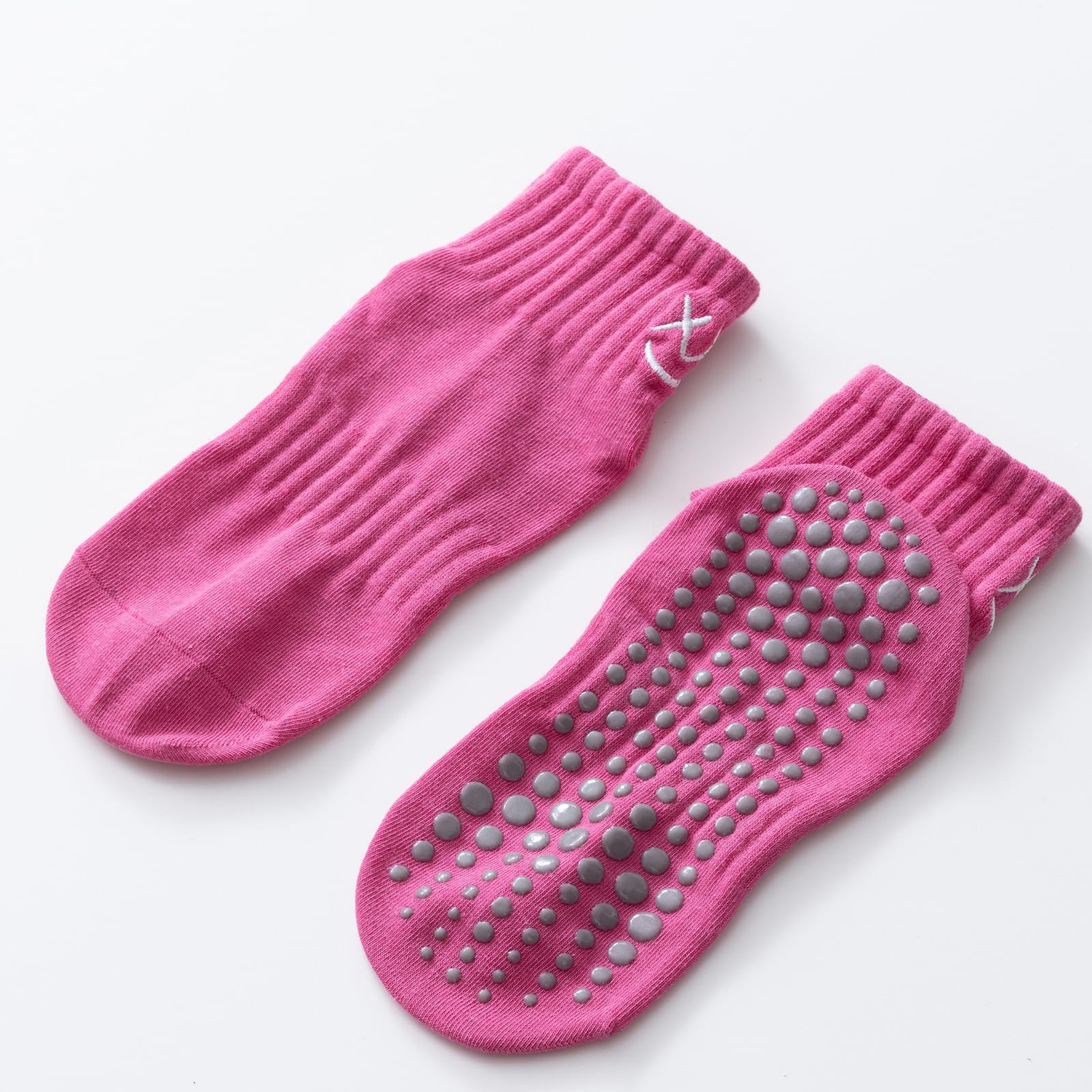Non-Slip Yoga Socks for Women with Grips - Cushioned Ankle Pilates Socks for Barre, Ballet & Dance - Perfect for Studio Workouts, Home Exercises & Gym Sessions