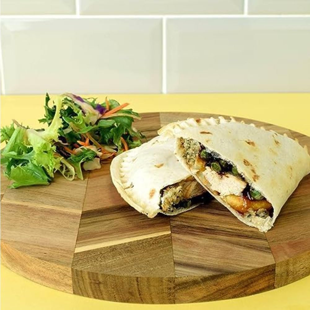2PCS Tortilla Folder & Sealer - Large Tortilla Crimper & Empanada Maker for Burritos, Calzones, Enchiladas - Easy to Use Kitchen Tool for Perfect Wraps & Pastries (Ideal for Home Cooking & Meal Prep)