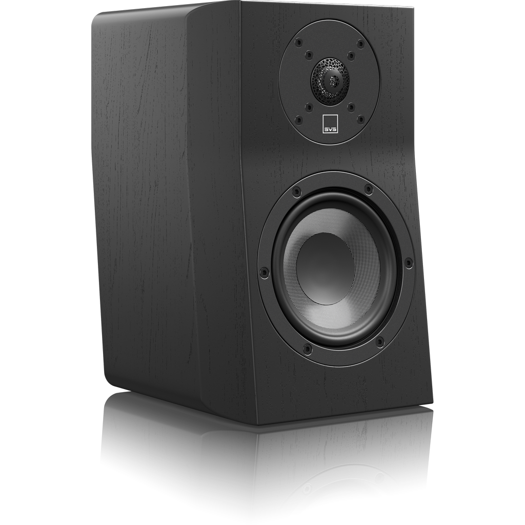 SVS Ultra Evolution Nano Bookshelf Speakers - Premium Black Oak Finish - High-Performance Audio for Home Theater & Music Listening