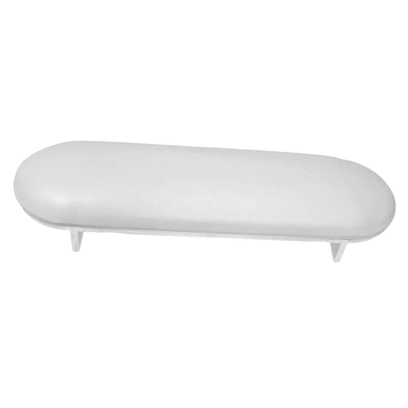 Amagogo Nail Arm Rest - PU Leather Professional Manicure Hand Support, Durable & Easy to Clean, Stable Comfortable Wrist Cushion for Nail Technicians & DIY Salon Use - Perfect for Gel, Acrylic & Nail Art Applications (White)