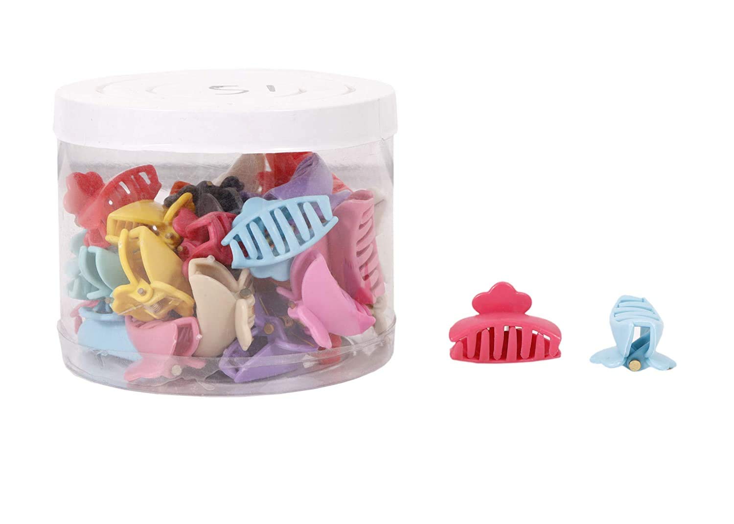 Shivarth 36-Piece Assorted Multicolor Plastic Hair Clips for Girls - Perfect for School, Parties & Daily Hair Styling