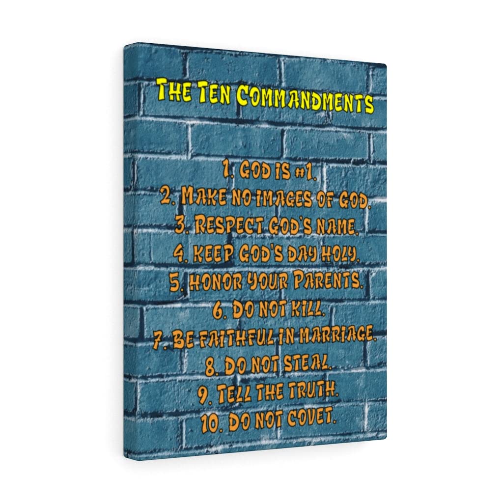 10 Commandments Christian Wall Art Print - Bible Verse Decor for Home, School & Church - Express Your Love with Inspirational Gifts