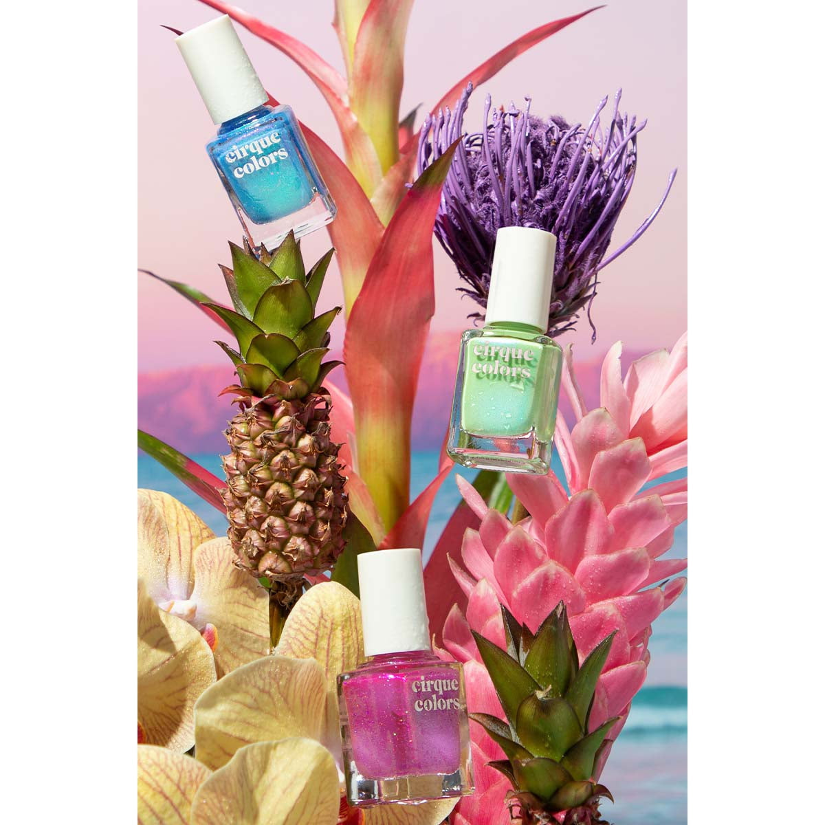 Cirque Colors Surfer's Crush Collection - Long Lasting Vegan Nail Polish Set for Beach & Summer Nail Art - Perfect for Manicures, Pedicures & Nail Salon Use