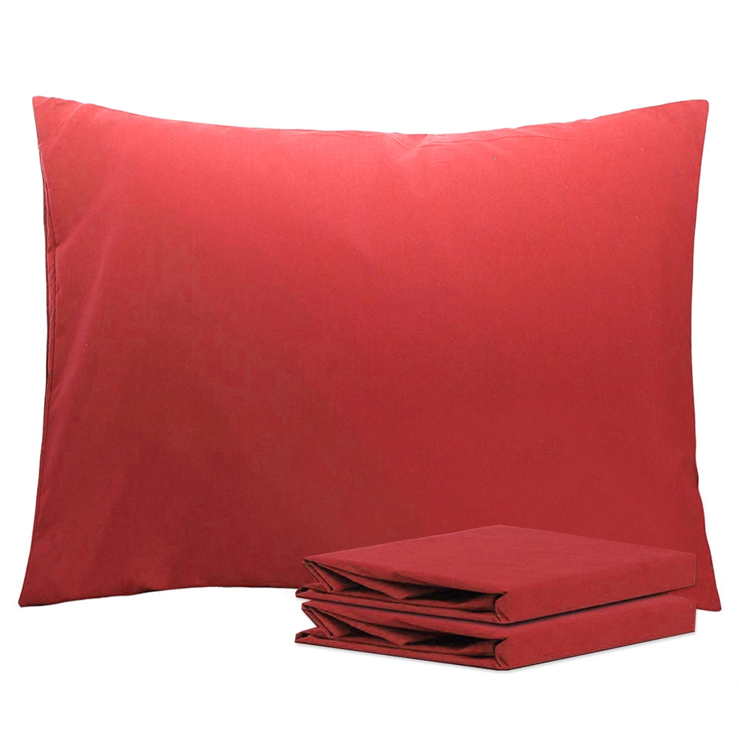 2 Pack Standard Pillowcases - Soft Brushed Microfiber, Wrinkle & Fade Resistant, Breathable & Hypoallergenic | NTBAY® for Bedroom, Hotel, Travel & Home Decor