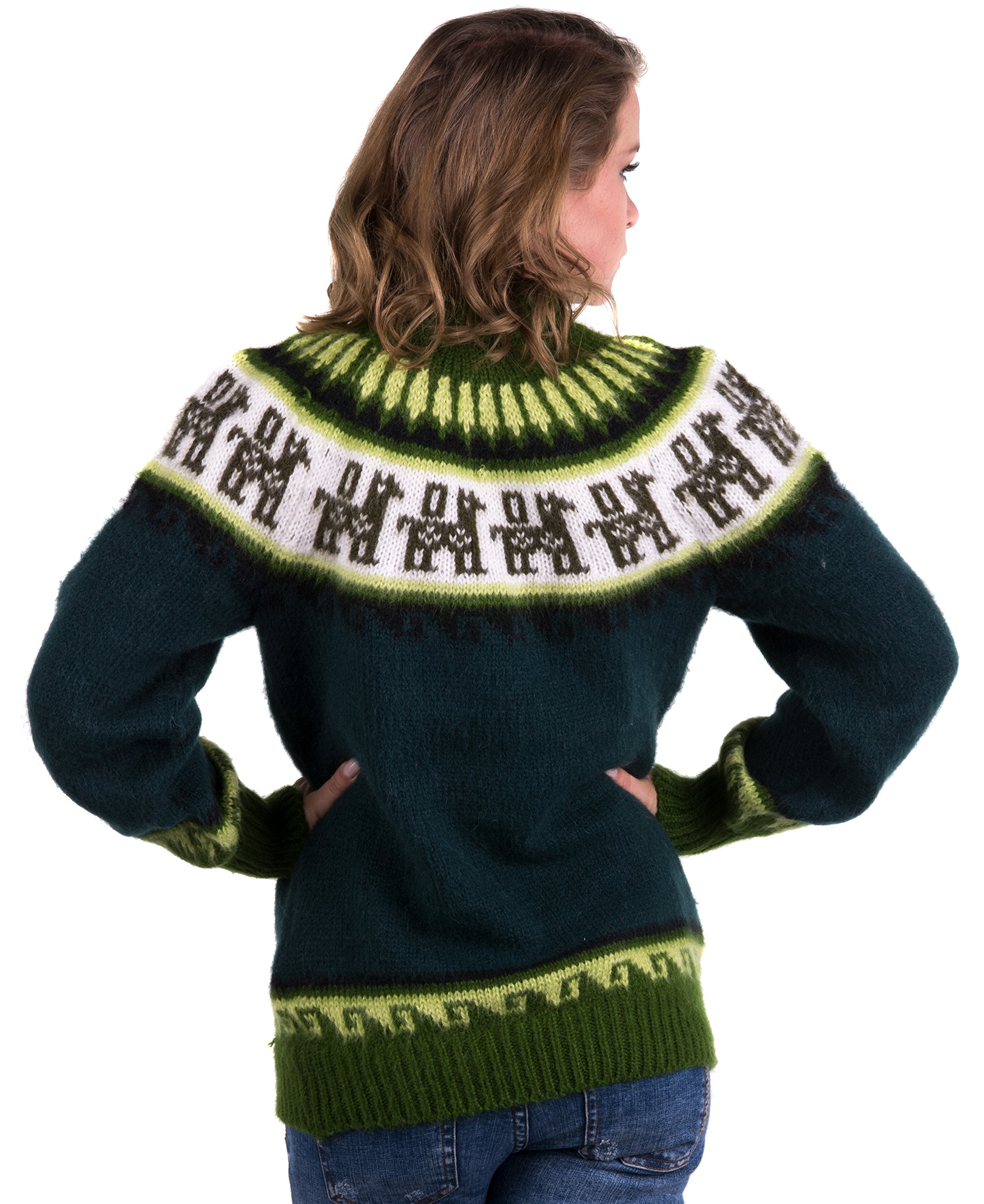Gamboa Alpaca Sweater for Women - Fair Isle Knit Pullover - Cozy Winter & Fall Sweater - Soft Wool Top for Casual Wear & Holiday Outfits