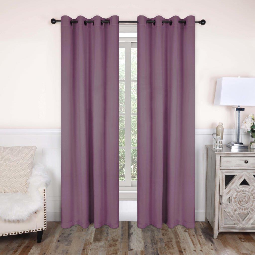 Blackout Curtains with Grommet Top - Solid Classic Modern Window Treatment for Bedroom & Living Room - Noise Reducing & Energy Saving