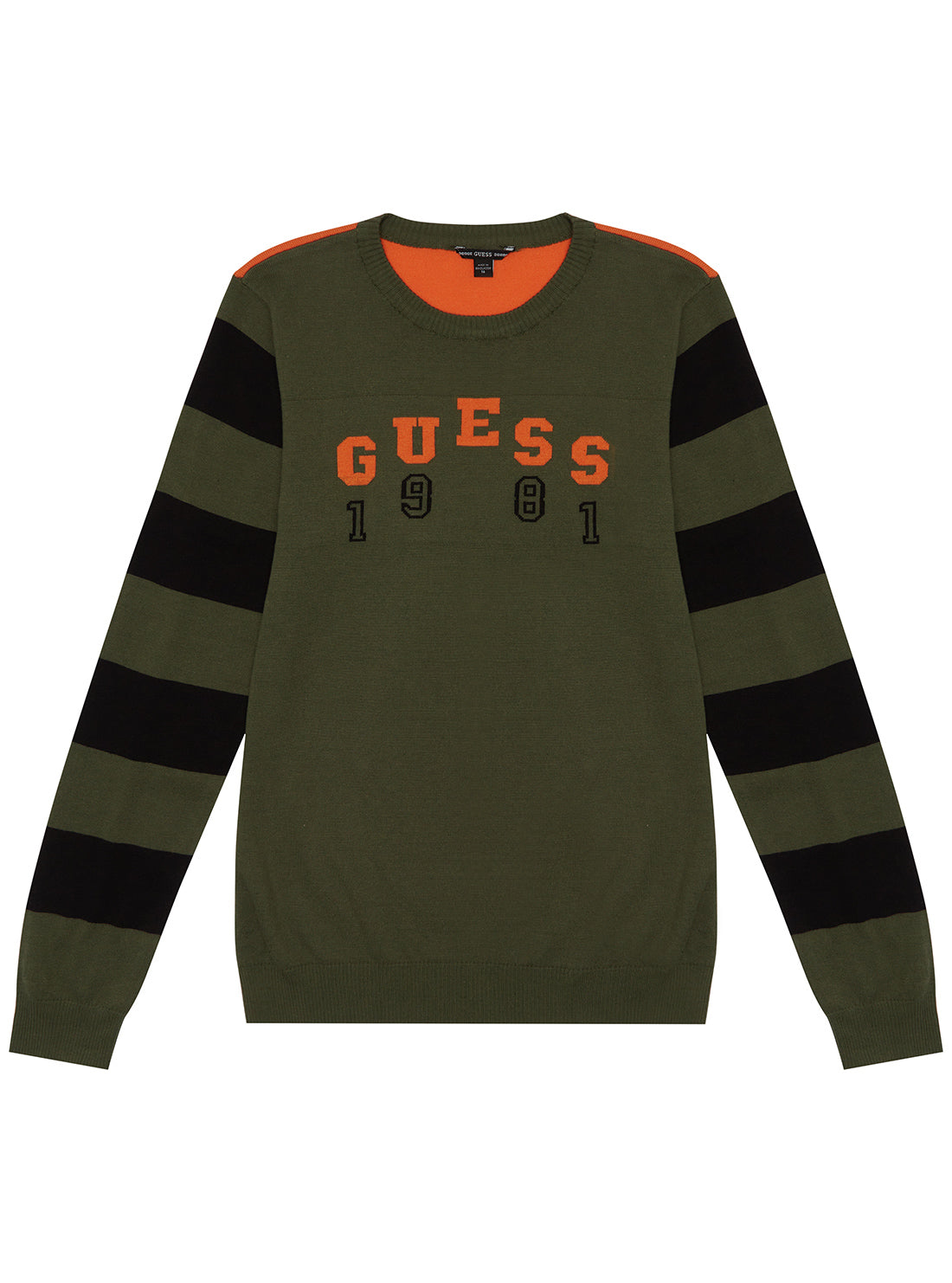 Green Long Sleeve Jumper for Kids (7-16 Years) - Soft Cotton Pullover for School, Playdates & Outdoor Activities